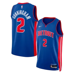 Camisa Swingman masculina Cunningham #2 dos Detroit Pistons - Edição Icon - foto do produto Imagem do produto: Camisola Swingman Cunningham #2 dos Detroit Pistons para homem - Edição Icon