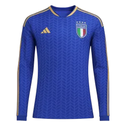 Italy Home Long Sleeve Jersey World Cup 2026 - product photo Italy Home Long Sleeve Men's Jersey World Cup 2026 front view, team crest visible.