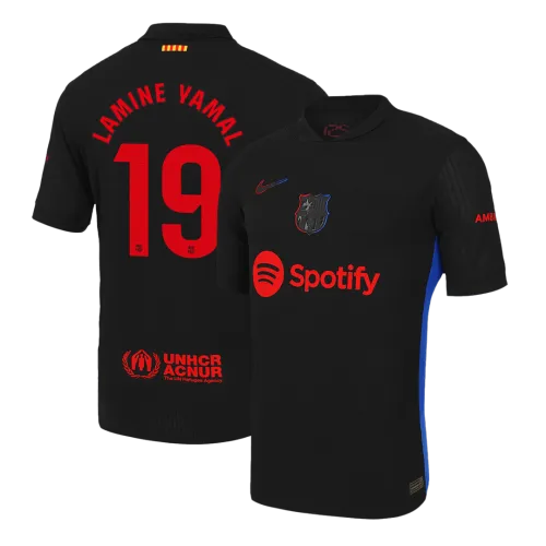 LAMINE YAMAL #19 Barcelona Away Authentic Men's Soccer Jersey 2024/25