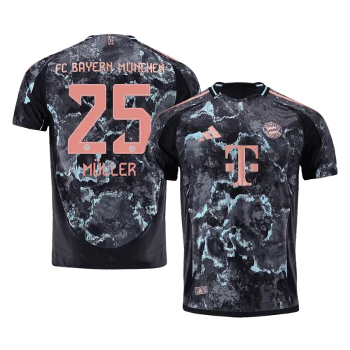 MULLER #25 Bayern Munich Away Authentic Soccer Jersey 2024