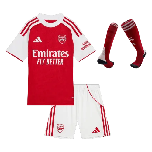 Maillots de football domicile Arsenal pour enfants, tenue complète 2025/26