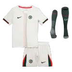 Camisolas de futebol para crianças do Chelsea Away Kit completo 2025/26 Chelsea Away Kids Soccer Jerseys Full Kit 2025/26