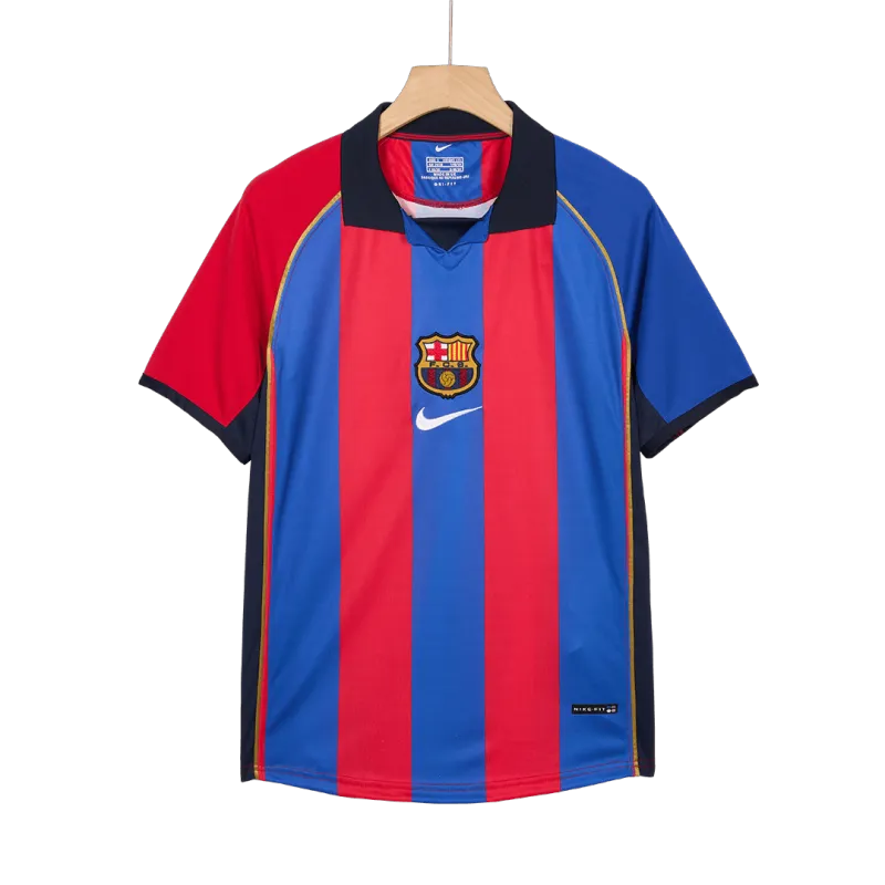 Maglia da calcio vintage Retro Barcelona Home 2001