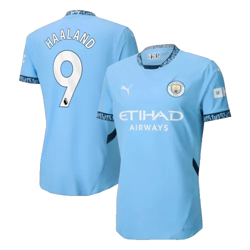 HAALAND #9 Manchester City Home Authentic Men's Soccer Jersey 2024