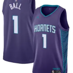 BALL #1 Charlotte Hornets Men's Swingman Jersey - Statement Edition - product photo BALL #1 Charlotte Hornets Men's Swingman Jersey - Statement Edition product image