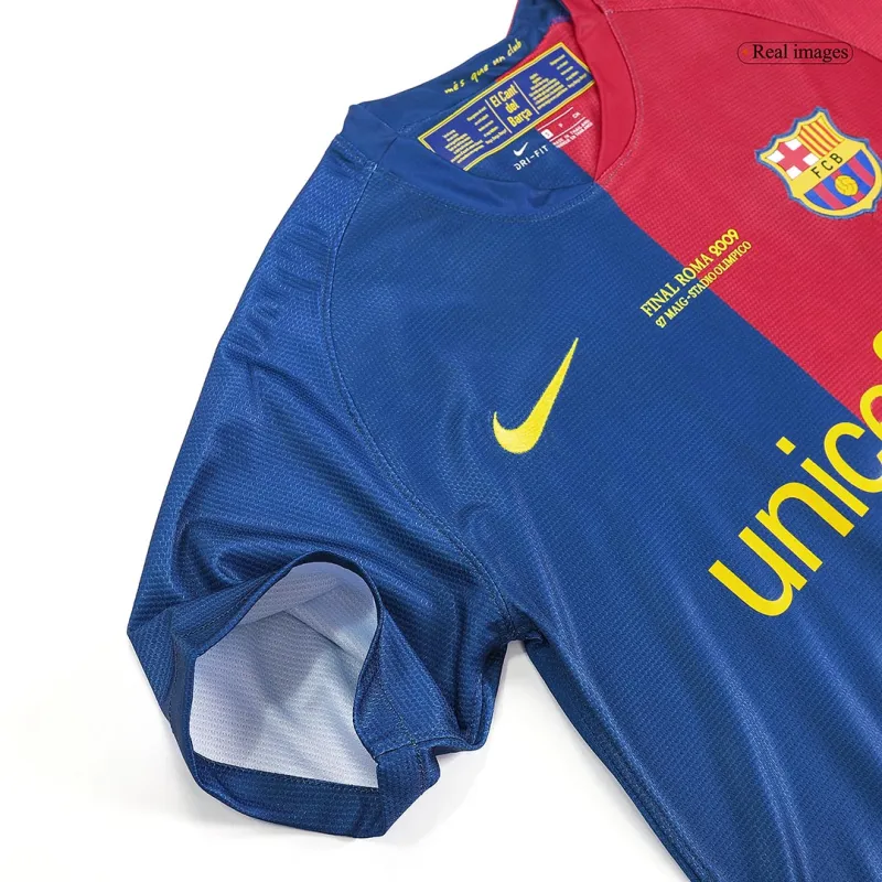 Vintage Soccer Jersey Retro MESSI #10 Barcelona Home 2008/09 UCL
