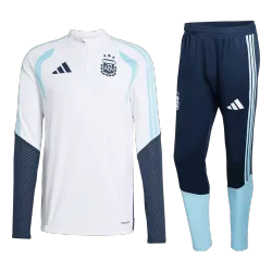 Argentina national team tracksuit, 2026 World Cup White front view, showing crest.