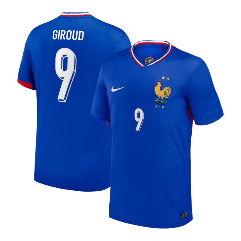 GIROUD #9 Frankrijk Thuis Voetbal Trui EURO 2024