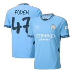 FODEN #47 Manchester City Home Soccer Jersey 2024/25 UCL FODEN #47 Manchester City Home Soccer Jersey 2024/25 UCL