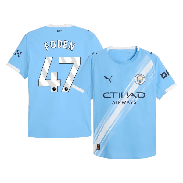 25/26 FODEN #47 Manchester City Player Version football jersey - A-Grade Quality Detail View