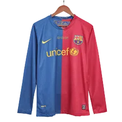 Vintage Soccer Shirts Barcelona Home Long Sleeve 2008/09 UCL Final product image