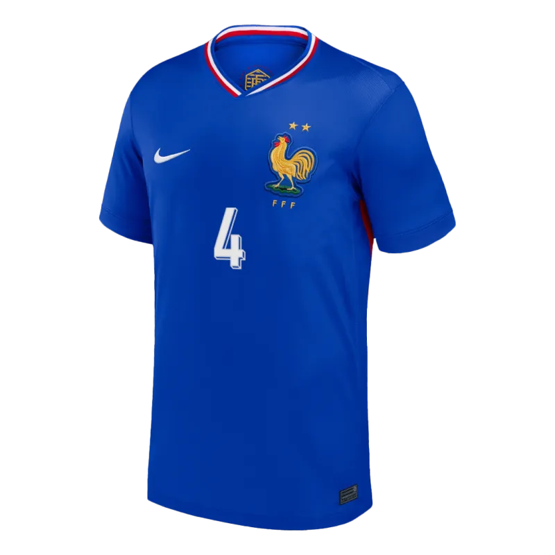 UPAMECANO #4 France Home Soccer Jersey 2024