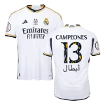 CAMPEONES #13 Real Madrid Campeones Supercopa Home Authentic Soccer Jersey 2023/24 CAMPEONES #13 Real Madrid Campeones Supercopa Home Authentic Soccer Jersey 2023/24