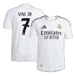 VINI JR. #7 Camisola de Futebol Autêntica do Real Madrid 2024/25 VINI JR. #7 Real Madrid Home Authentic Soccer Jersey 2024/25