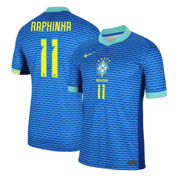 RAPHINHA #11 Camisola de Futebol Brasil Away Copa América 2024