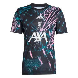 Liverpool Pre-Match Fußball Trikot 2025/26 Schwarz - Produktfoto US16.99 - Liverpool Pre-Match Fußball Trikot 2025/26 Schwarz
