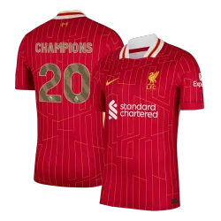 Camisa de futebol premium do Liverpool para jogos em casa da CHAMPIONS #20, época 2024/25 - foto do produto Imagem do produto: Camisola de futebol premium do Liverpool para jogos em casa da CHAMPIONS #20, época 2024/25