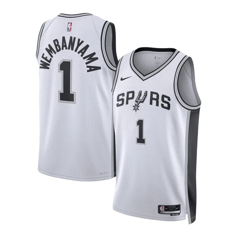 Wembanyama #1 San Antonio Spurs Men’s Swingman Jersey – Association Edition