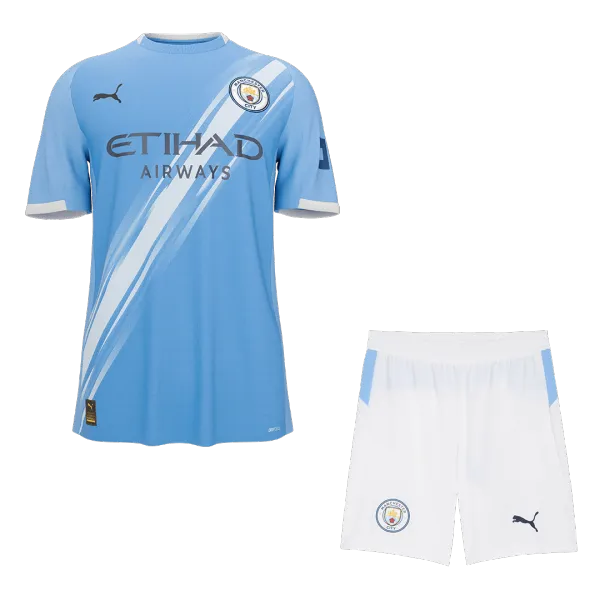 Camisa de futebol do Manchester City para a época 2025/2026 (jogo em casa) - Qualidade de primeira classe - Vista detalhada