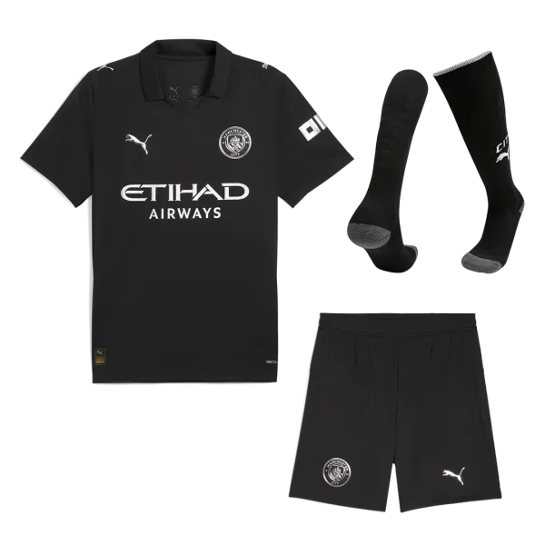 Camisola de futebol 25/26 do Manchester City - Qualidade A Vista detalhada