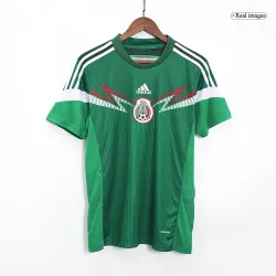 Vintage Men's Soccer Jersey Retro Mexico Home 2014 World Cup front with national crest.
