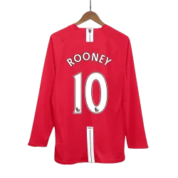 Vintage Soccer Jersey Retro ROONEY #10 Manchester United Home Long Sleeve 2007 - product photo Vintage Soccer Jersey Retro ROONEY #10 Manchester United Home Long Sleeve 2007 product image