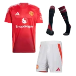 Equipación completa de local del Manchester United 2024/25 Manchester United Home Jerseys Full Kit 2024/25