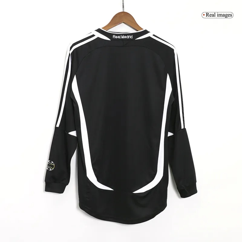 Vintage Soccer Jersey Retro Real Madrid Away Long Sleeve 2006/07