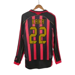 Vintage Soccer Jersey Retro KAKA' #22 AC Milan Home Long Sleeve 2006/07 - product photo Vintage Soccer Jersey Retro KAKA' #22 AC Milan Home Long Sleeve 2006/07 product image