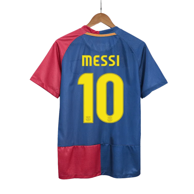 Vintage Soccer Jersey Retro MESSI #10 Barcelona Home 2008/09 UCL