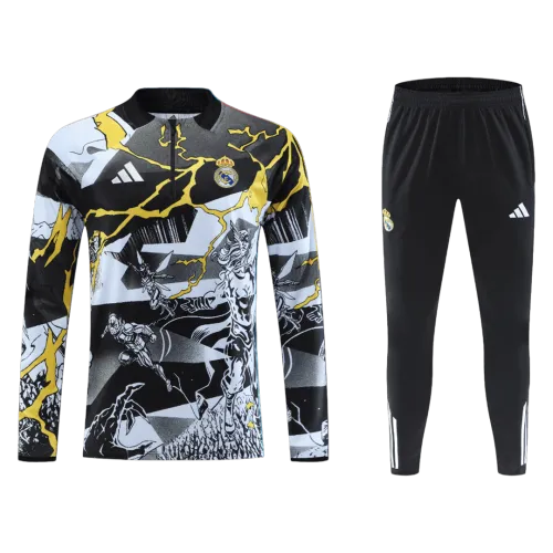 Real Madrid 1/4 Zip Chándal 2025/26 Niño Negro