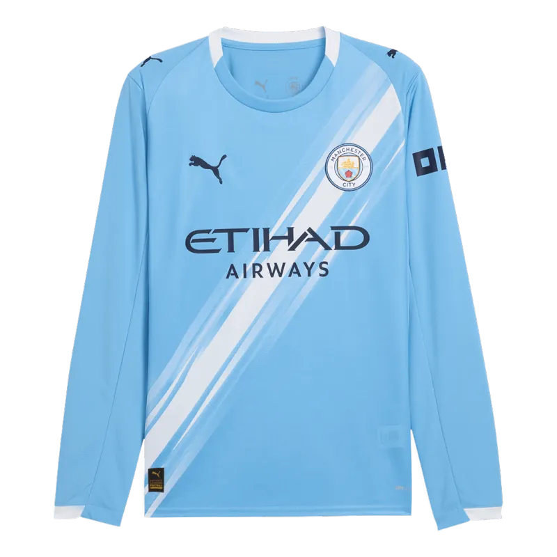 Camisola de Futebol de Manga Comprida do Manchester City 2025/26