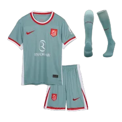 Atletico Madrid Away Kids Soccer Jerseys Full Kit - product photo US19.99 - Atletico Madrid Away Kids Soccer Jerseys Full Kit