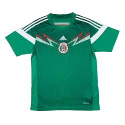 Retro Soccer Jersey Mexico Home 2014 World Cup - product photo Retro Men's Soccer Jersey Mexico Home 2014 World Cup front, showing iconic design and crest.