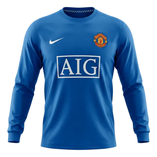 Retro Soccer Jersey Manchester United Third Away Long Sleeve 2008/09