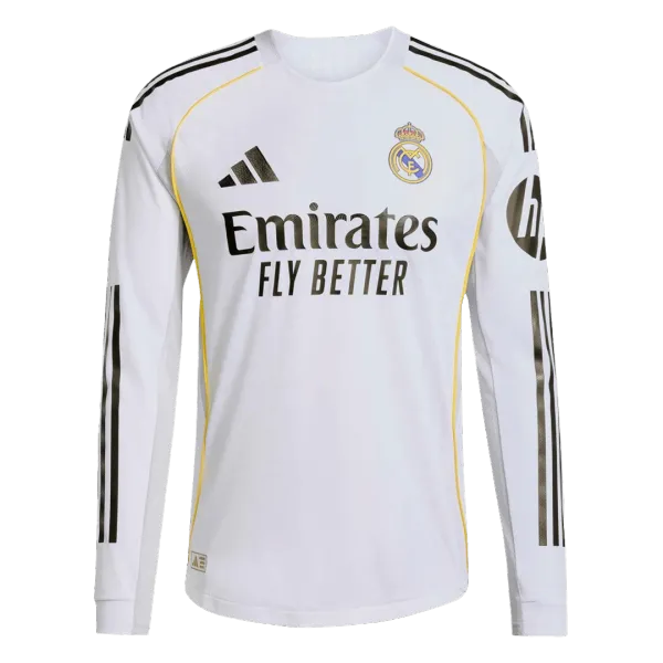 25/26 Real Madrid Player Version Long Sleeve - A-Grade Quality Detail View