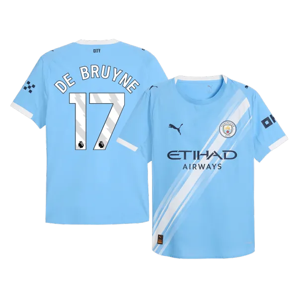 25/26 DE BRUYNE #17 Manchester City Player Version soccer jersey - A-Grade Quality Detail View