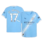 DE BRUYNE #17 Manchester City Home Player Version Men's Jersey 2025/26