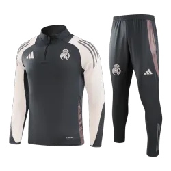Real Madrid 1/4 Zip Tracksuit 2024/25 Gray - product photo Real Madrid 1/4 Zip Tracksuit 2024/25 Gray product image