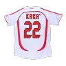 Vintage Voetbal Jersey Retro KAKA' #22 AC Milan Uit 2006/07/UCL