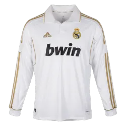 Retro Soccer Jersey Real Madrid Home Long Sleeve 2011/12 - product photo Retro Soccer Jersey Real Madrid Home Long Sleeve 2011/12 product image