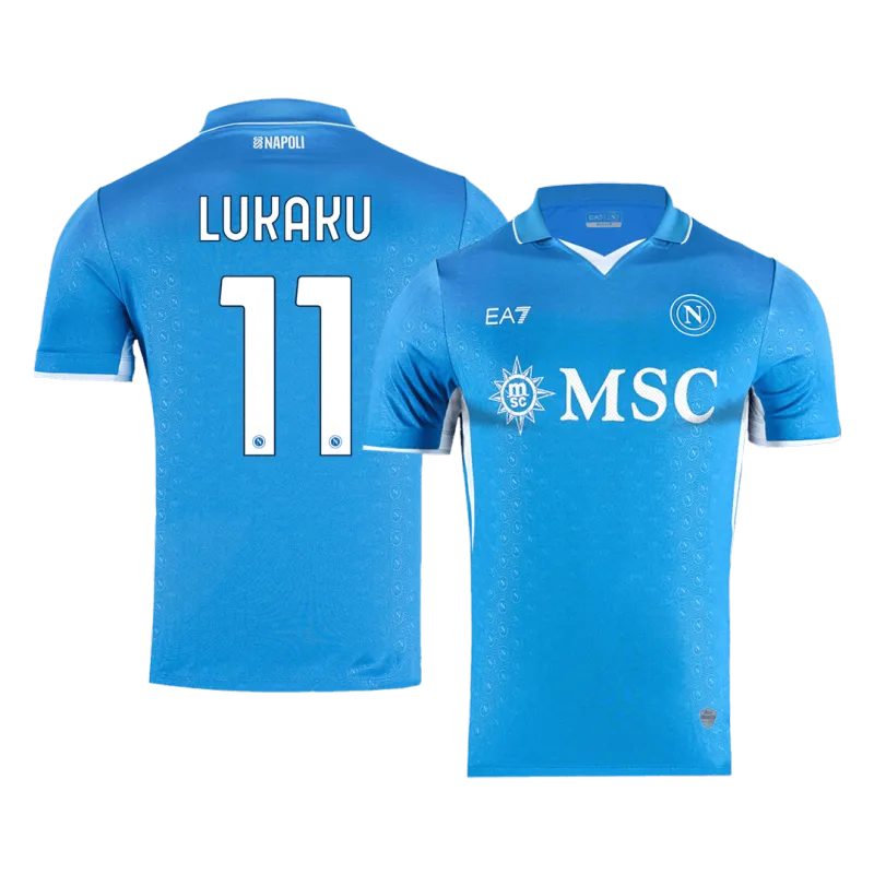 Camiseta de fútbol premium de LUKAKU #11 del Nápoles (local) 2024