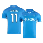 Camiseta de fútbol LUKAKU #11 del Nápoles, modelo Premium, para jugar en casa, temporada 2024 Camiseta de fútbol premium de LUKAKU #11 del Nápoles (local) 2024