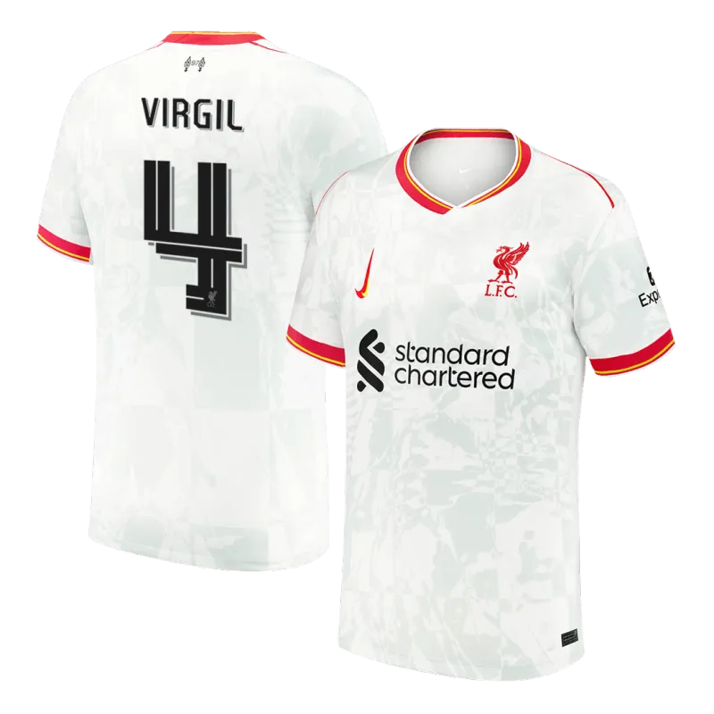 VIRGIL #4 Liverpool Third Away Soccer Jersey 2024/25 UCL