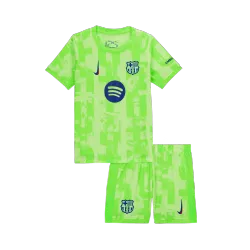 Barcelona Third Away Kids Soccer Jerseys Kit 2024/25 UCL (Spotify Logo Without Text) product image