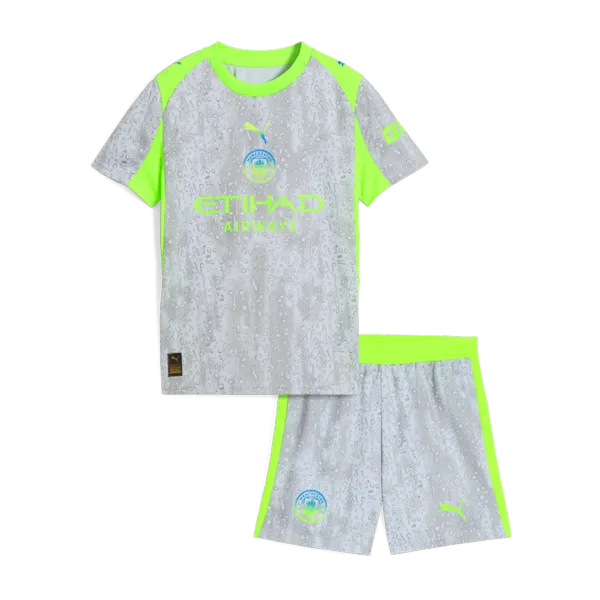 third Manchester City 25/26 youth football jersey - A-Grade Quality Detail View