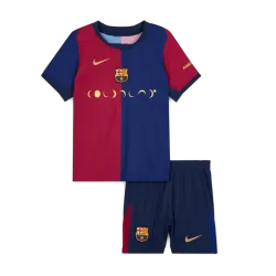Barcelona Home Kids Soccer Jerseys Kit 2024/25 COLDPLAY - product photo Barcelona Home Kids Soccer Jerseys Kit 2024/25 COLDPLAY product image