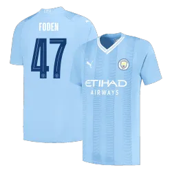 FODEN #47 Manchester City Home Soccer Jersey 2023/24 UCL - product photo FODEN #47 Manchester City Home Soccer Jersey 2023/24 UCL product image