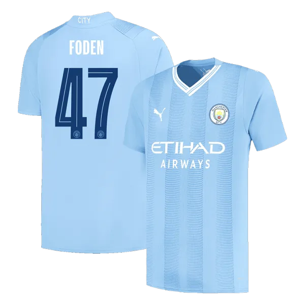 FODEN #47 Manchester City 23/24 soccer jersey - A-Grade Quality Detail View