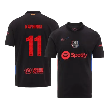 RAPHINHA #11 Barcelona Away Men's Soccer Jersey 2024/25 - UCL
